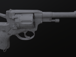 Nagant Revolver 1910 Modelo 3D