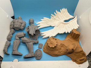 Kratos GOW joystick holder Model Cetak 3D