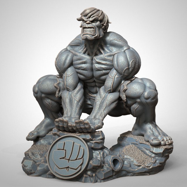 Hulk statue joystick holder Model Cetak 3D .c4d .max .obj .3ds .fbx .stl .blend 