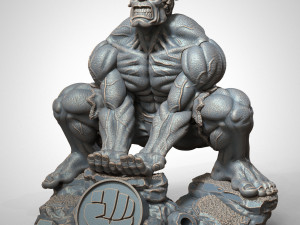 Hulk statue joystick holder 3D Print Model