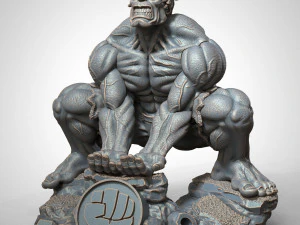 Soporte para joystick de estatua de Hulk Modelo de impresión 3D