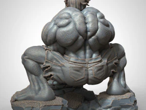 Hulk statue joystick holder 3D Print Model