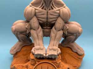 Hulk statue joystick holder Model Cetak 3D