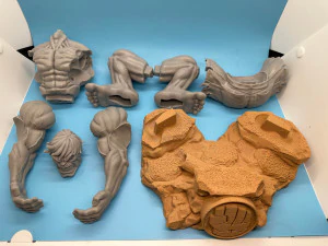 Hulk statue joystick holder 3D Print Model