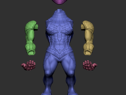 Spyder man joystick holder Modelo de Impressão 3D