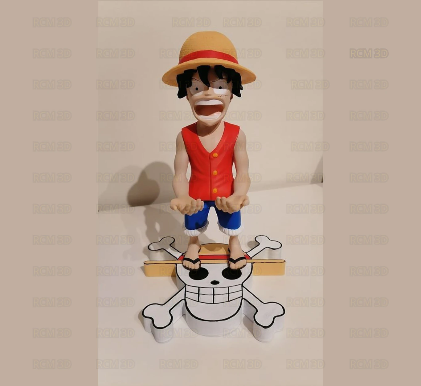 Luffy Joystick 3D Print Model .c4d .max .obj .3ds .fbx .stl .blend 