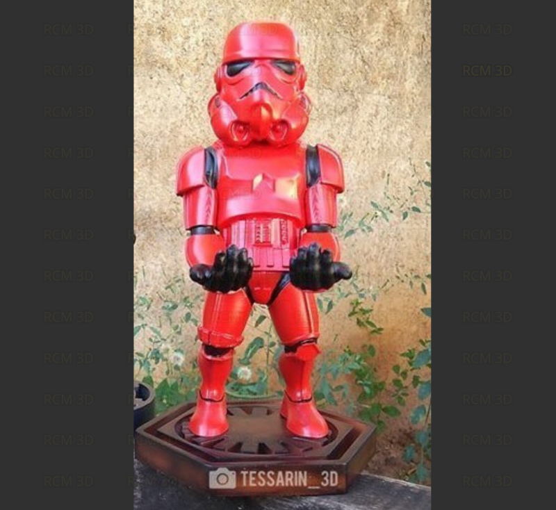 Stormtrooper Joystick 3D 프린트 모델 .c4d .max .obj .3ds .fbx .stl .blend 