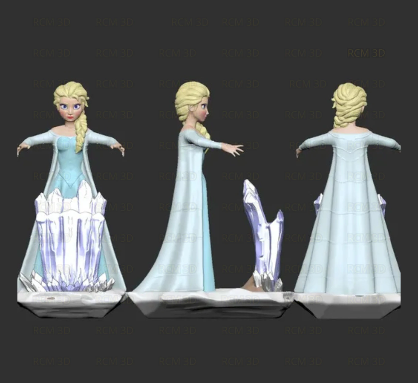 Elsa Joystick 3D Print Model .c4d .max .obj .3ds .fbx .stl .blend 