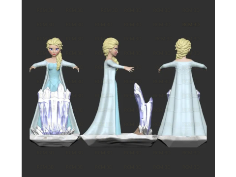 Elsa Joystick 3D Print Model