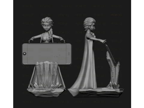 Elsa Joystick 3D Baskı Modeli