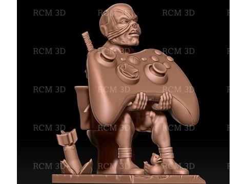 Deadpool Joystick 3D 프린트 모델