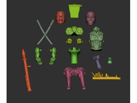 Deadpool Joystick 3D 프린트 모델