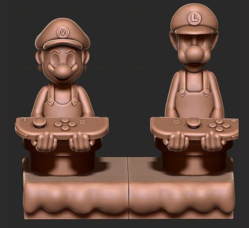 Mario and Luigi Joystick Modèles 3D en vedette .c4d .max .obj .3ds .fbx .stl .blend 