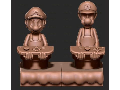 Mario and Luigi Joystick 3D Принт Модель