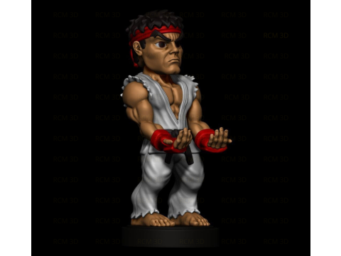 Akuma and Ryu Joystick 3D प्रिंट मॉडल