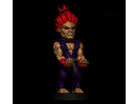 Akuma and Ryu Joystick 3D Print Model