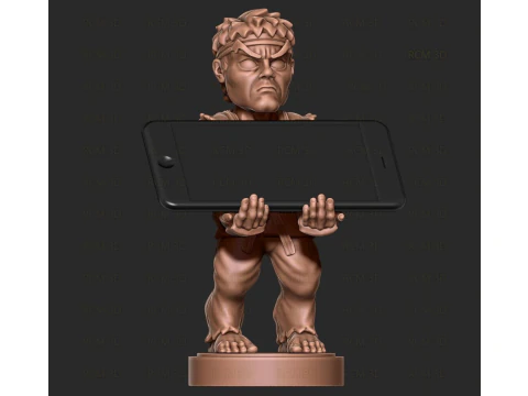 Akuma and Ryu Joystick 3D Print Model