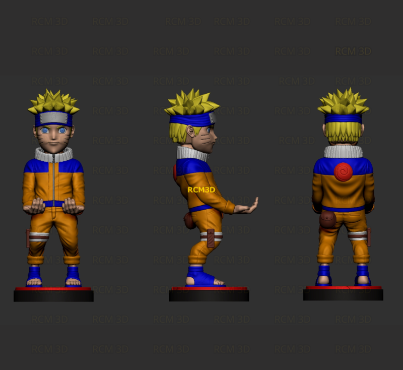 Naruto cellphone and joystick holder Modello di stampa 3D .c4d .max .obj .3ds .fbx .stl .blend 