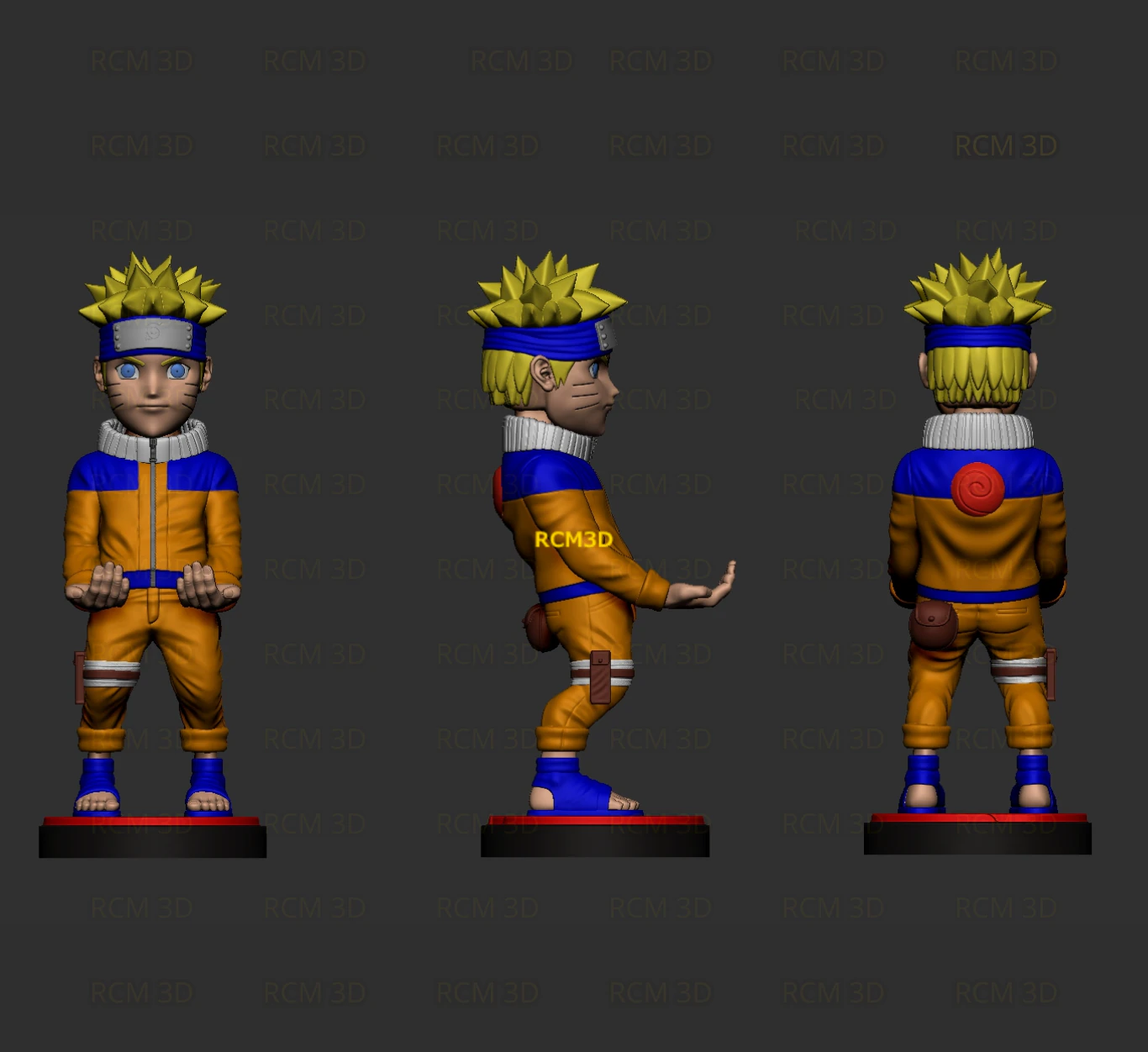 Naruto cellphone and joystick holder 3D Print Model .c4d .max .obj .3ds .fbx .stl .blend