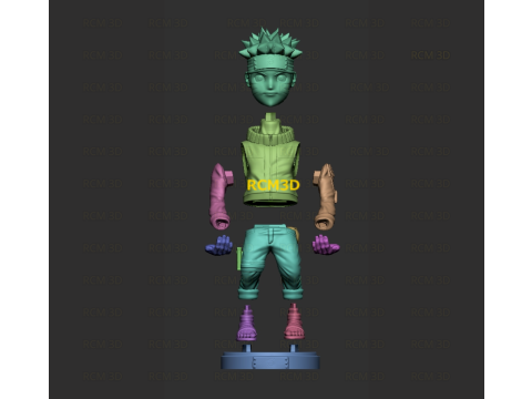 Naruto cellphone and joystick holder Modello di stampa 3D