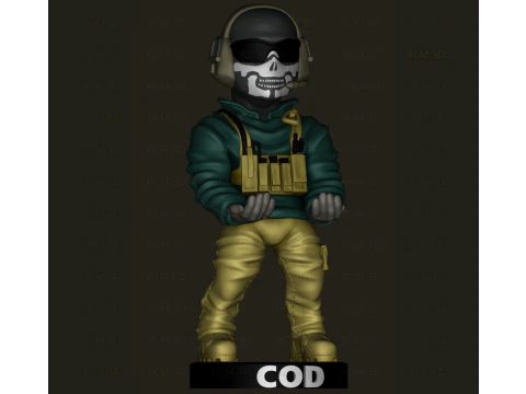 Joystick de Call of Duty Fantasma Modelo de Impressão 3D