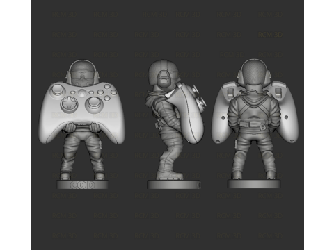 Ghost Call of duty Joystick Modèles 3D en vedette