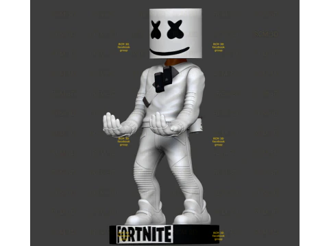 Fortnite Marshmellow Joystick 3D Print Model