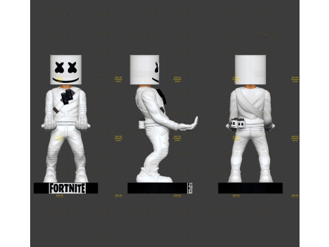 Fortnite Marshmellow Joystick 3D-printmodel