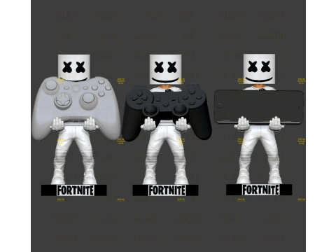 Fortnite Marshmellow Joystick 3D Print Model