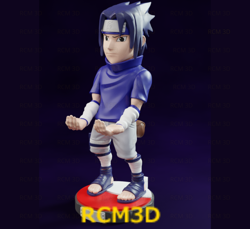 Sasuke Naruto cellphone and joystick holder 3D 프린트 모델 .c4d .max .obj .3ds .fbx .stl .blend 