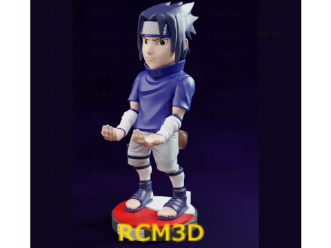 Sasuke Naruto cellphone and joystick holder 3D 프린트 모델