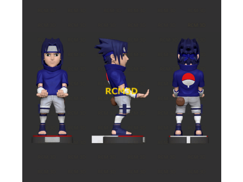 Sasuke Naruto cellphone and joystick holder 3D 프린트 모델