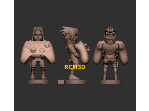 Sasuke Naruto cellphone and joystick holder 3D 프린트 모델