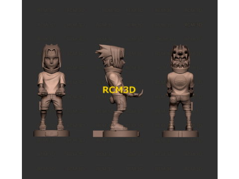 Sasuke Naruto cellphone and joystick holder 3D 프린트 모델