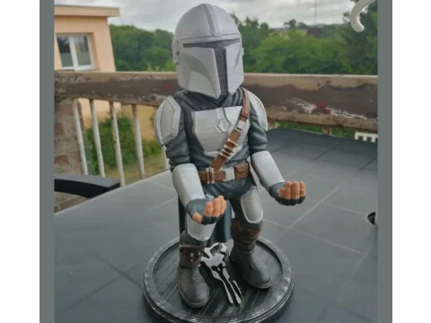 Suporte para celular e joystick Mandaloriano Modelo de Impressão 3D