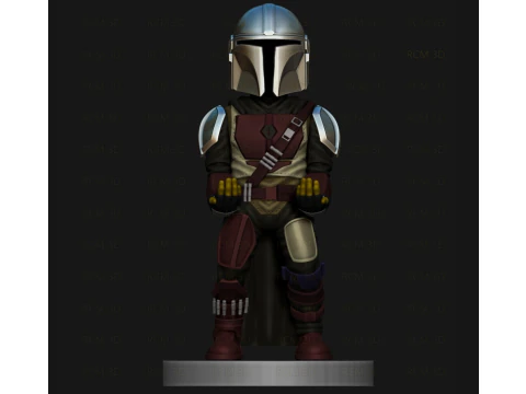 Mandalorian cellphone and joystick holder 3D Print Model