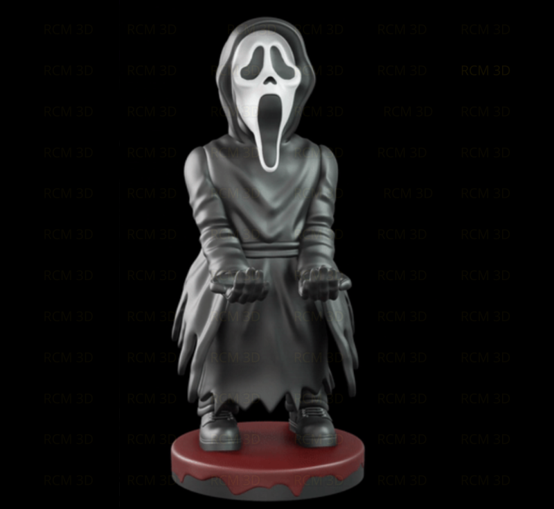 Ghostface Scary movie joystick holder 3D Принт Модель .c4d .max .obj .3ds .fbx .stl .blend 