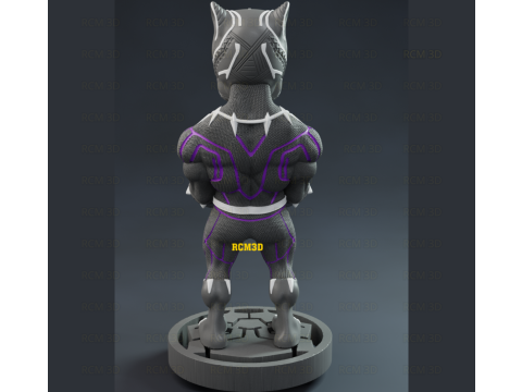 Black panther Pantera negra marvel joystick Modelo de Impressão 3D