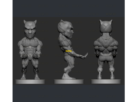 Black panther Pantera negra marvel joystick Modelo de Impressão 3D