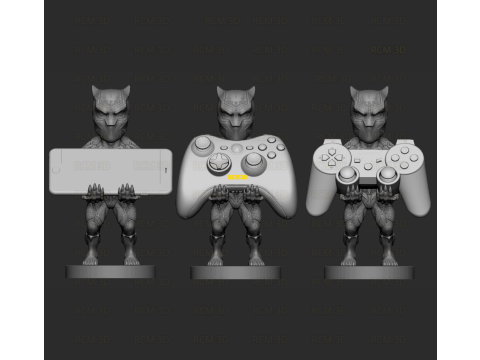 Black panther Pantera negra marvel joystick Modelo de Impressão 3D