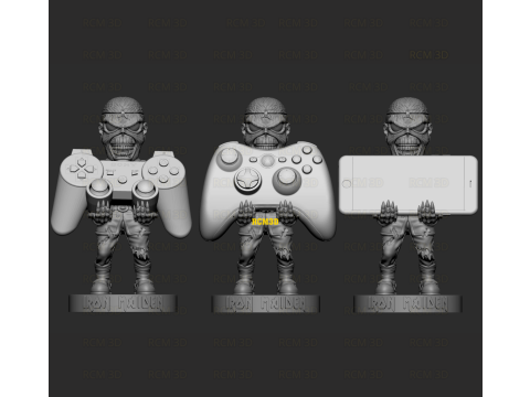 Iron Maiden Eddie The trooper joystik 3D Baskı Modeli