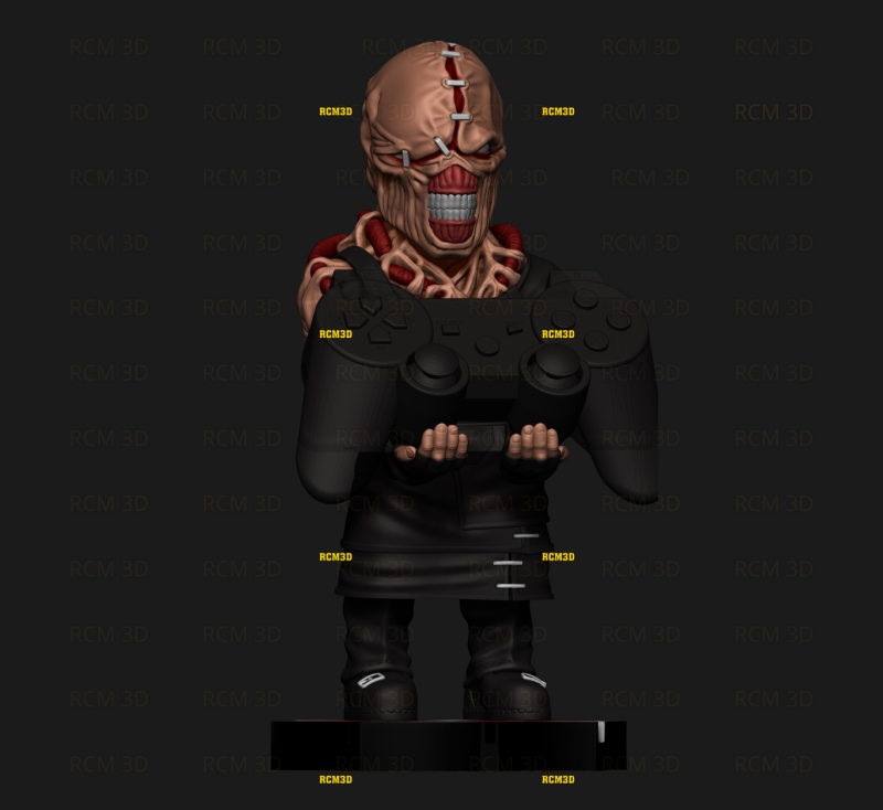 Residual Evil Nemesis cellphone and joystick holder 3D Print Model .c4d .max .obj .3ds .fbx .stl .blend 