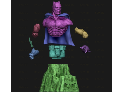 Batman joystick holder Modelo de Impressão 3D