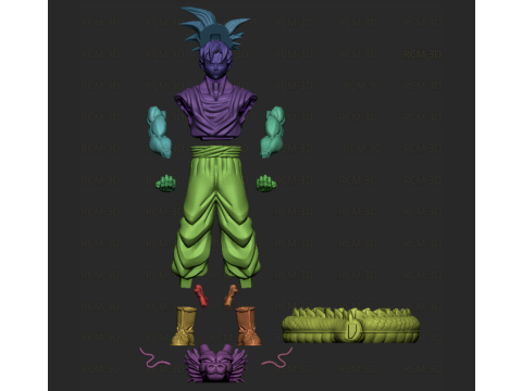 Goku cellphone and joystick holder 3D Принт Модель