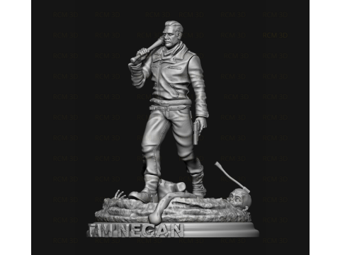 The walking dead Negan statue 3D Print Model