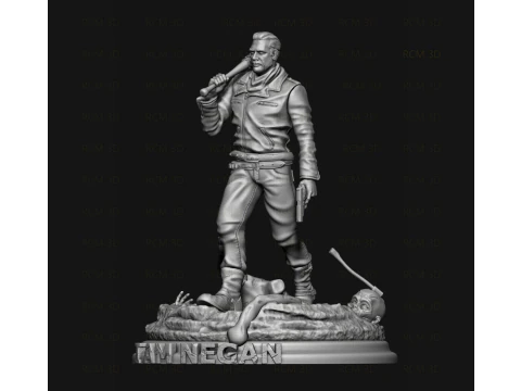 The walking dead Negan statue 3D Print Model