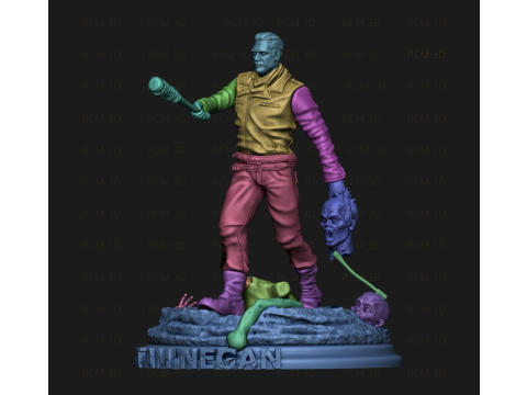 The walking dead Negan statue 3D Print Model
