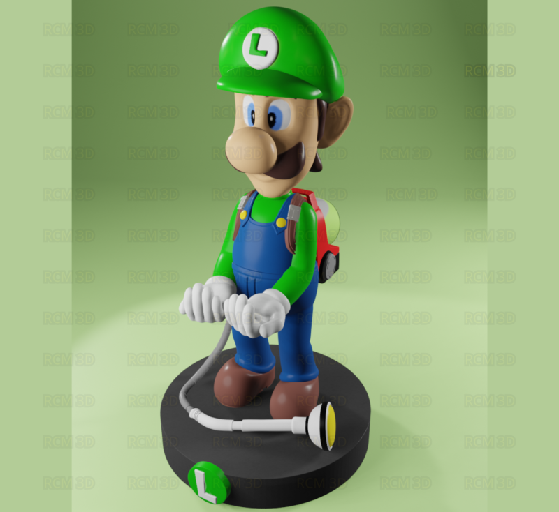 Luigi mansion joystick holder 3Dプリントモデル .c4d .max .obj .3ds .fbx .stl .blend