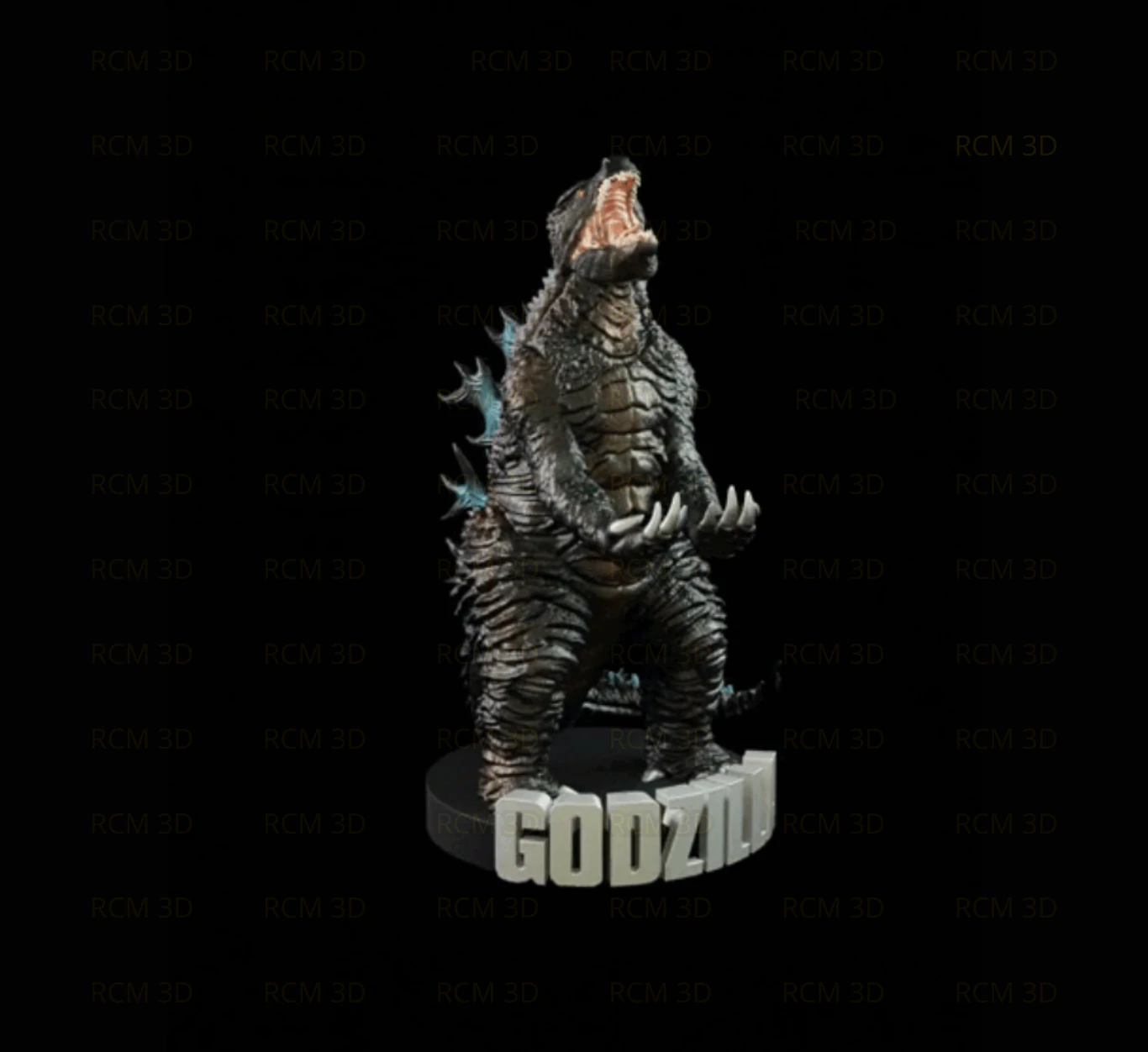Godzilla joystick holder 3D Print Model .c4d .max .obj .3ds .fbx .stl .blend 