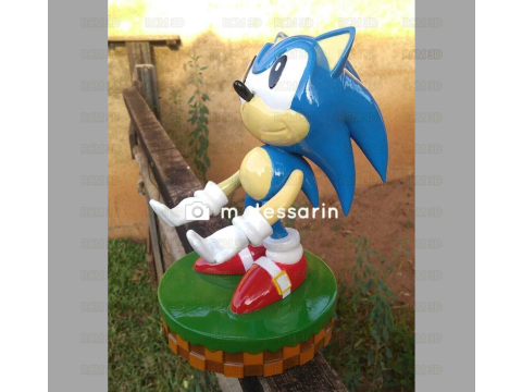 Sonic Cellphone and joystick holder 3D-printmodel